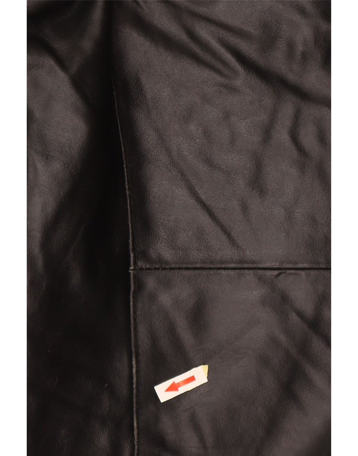 Catbalou Herre Læderfrakke UK 40 Stor sort læder