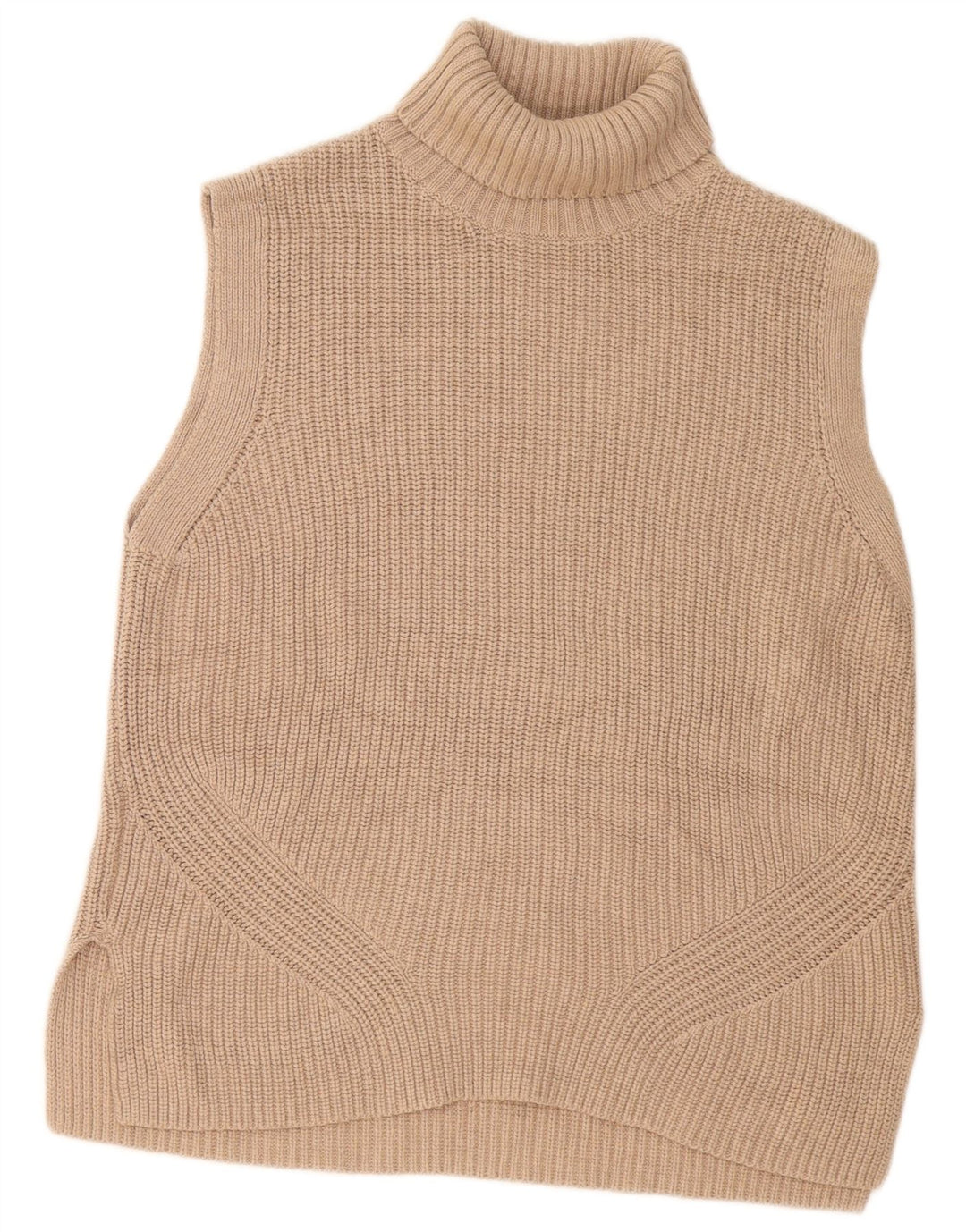 Marks & Spencer Dame Longline Oversized Vest Tank Top UK 10 Small Beige
