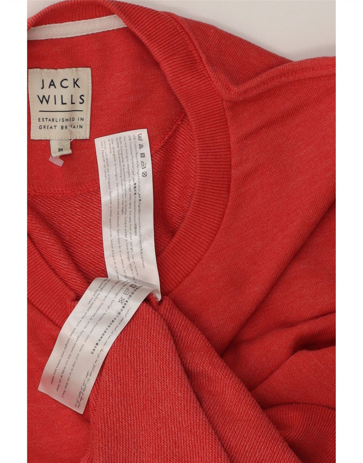 Jack Wills Herre grafisk sweatshirt Jumper Medium Rød Bomuld