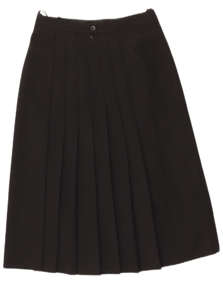 Del Mod Kvinder Højtalje Plisseret Nederdel EU 38 Medium W27 Sort Polyester