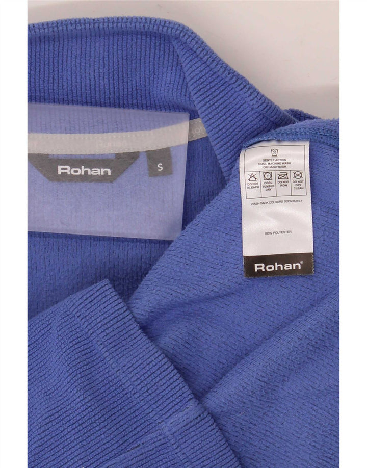 Rohan Dame Oversized Fleecejakke UK 10 Small Blue Polyester