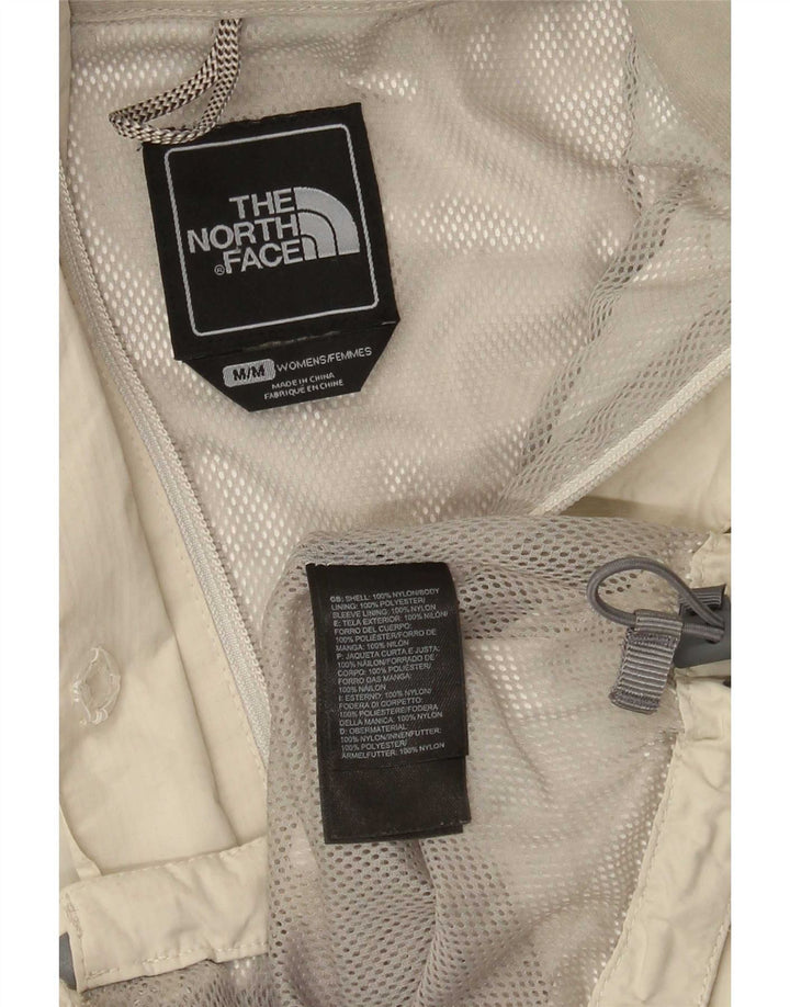 The North Face Regnjakke med hætte til kvinder UK 14 Medium Beige Nylon
