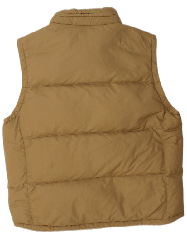 Gas Mens Hooded Padded Gilet UK 40 Large Brown