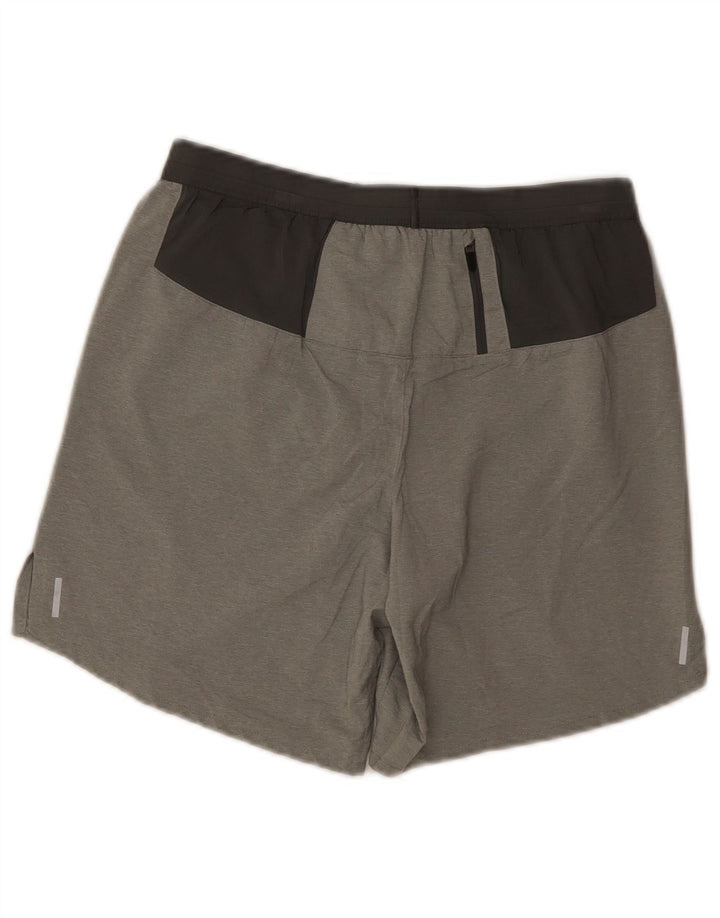 Nike Dame Dri Fit sportsshorts UK 10 Small Grå Polyester