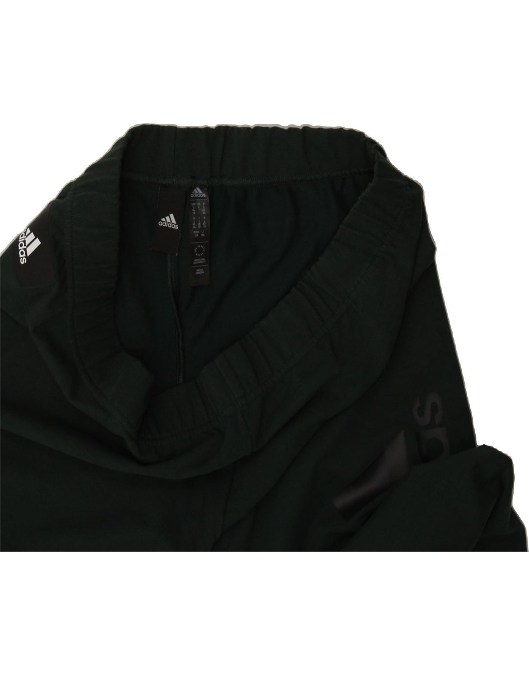 ADIDAS Womens Graphic Leggings UK 16/18 Large  Green Polyester Vintage Adidas and Second-Hand Adidas from Messina Hembry 