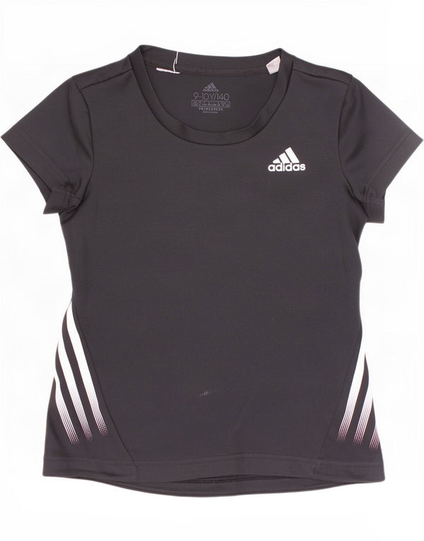 Adidas Boys Aeroready T-Shirt Top 9-10 År Sort Polyester