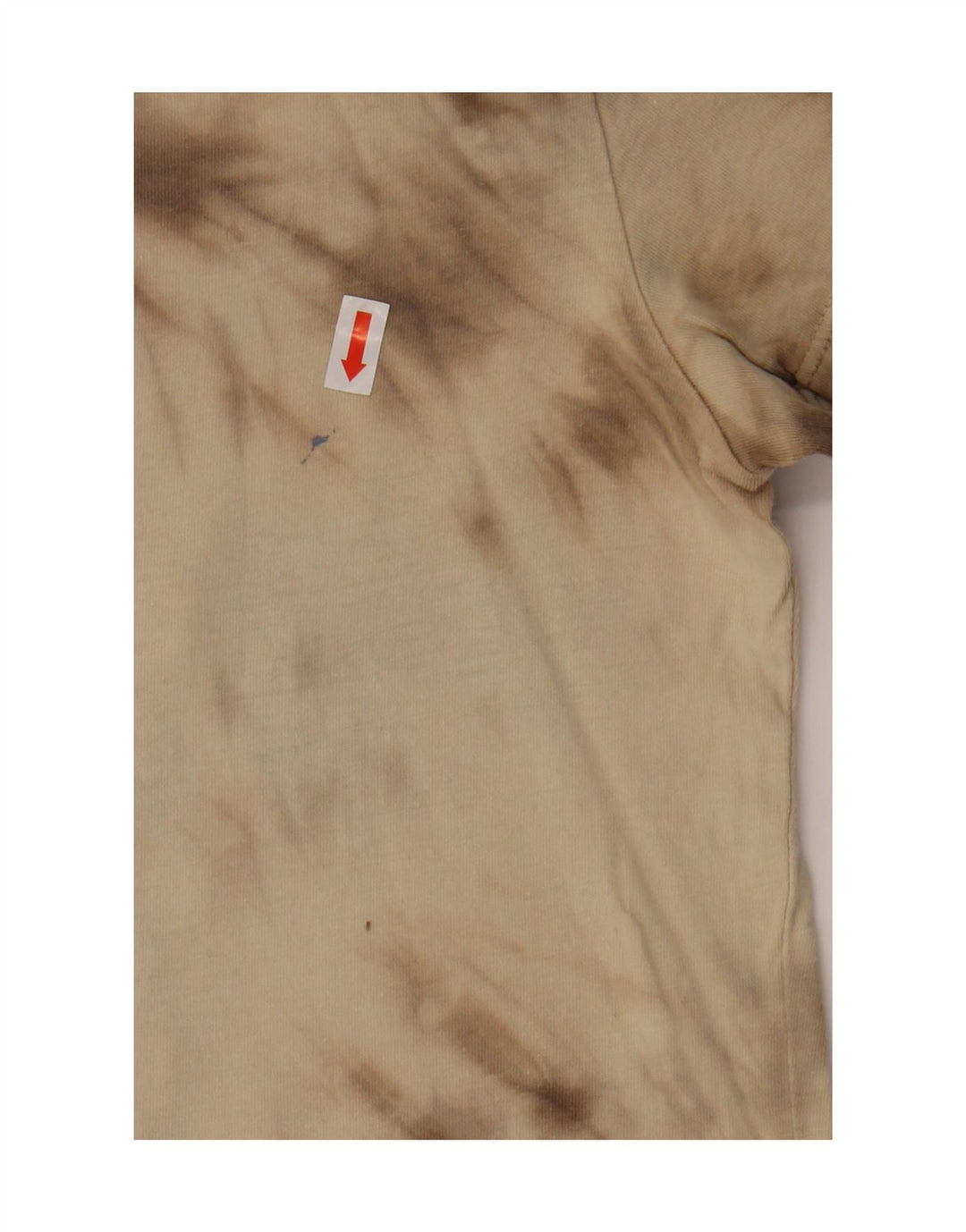 DONDUP Womens T-Shirt Top UK 12 Medium Beige Tie Dye Vintage Dondup and Second-Hand Dondup from Messina Hembry 