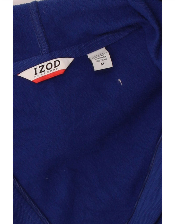 IZOD Mens Zip Hoodie Sweater Medium Blue Vintage Izod and Second-Hand Izod from Messina Hembry 