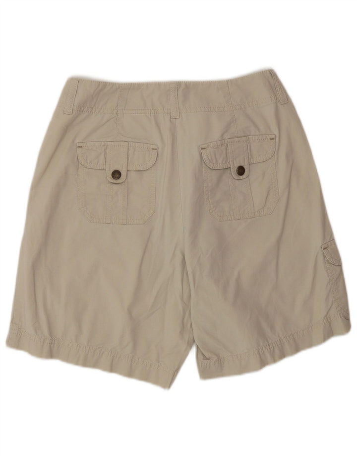Eddie Bauer Kvinder Mercer Fit Cargo Shorts US 6 Medium W30 Beige Bomuld