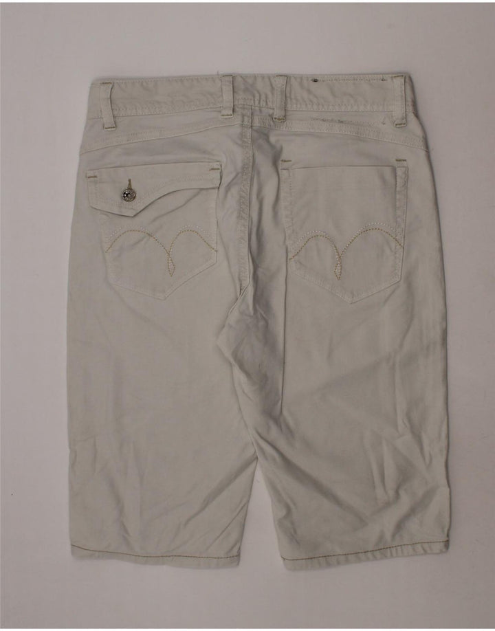 GAUDI Womens Denim Shorts W28 Medium White Cotton Vintage Gaudi and Second-Hand Gaudi from Messina Hembry 