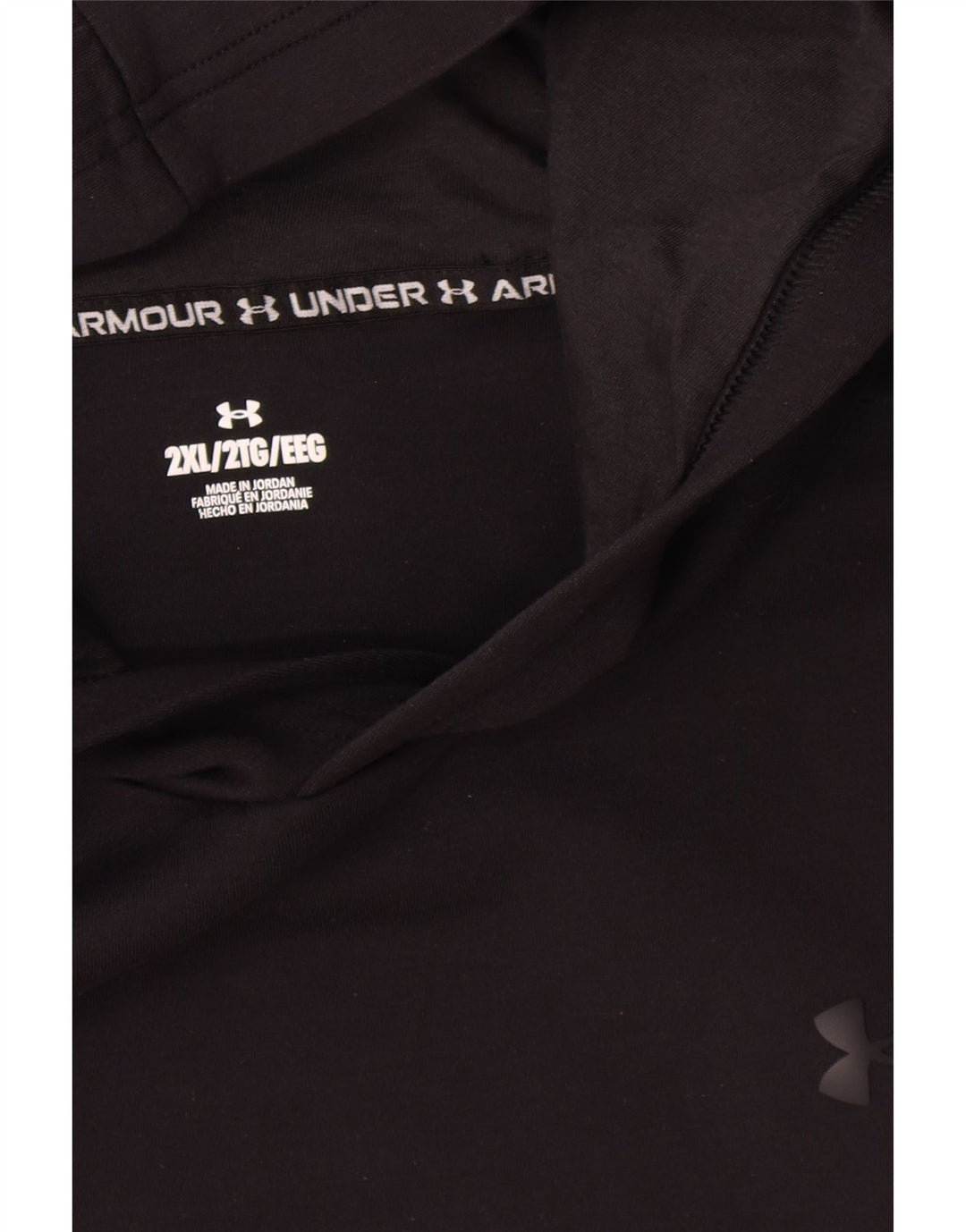 Under Armour Herre Hættetrøje 2XL Sort Polyester