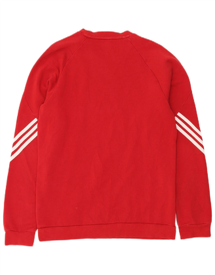 ADIDAS sweatshirt til mænd Medium rød bomuld