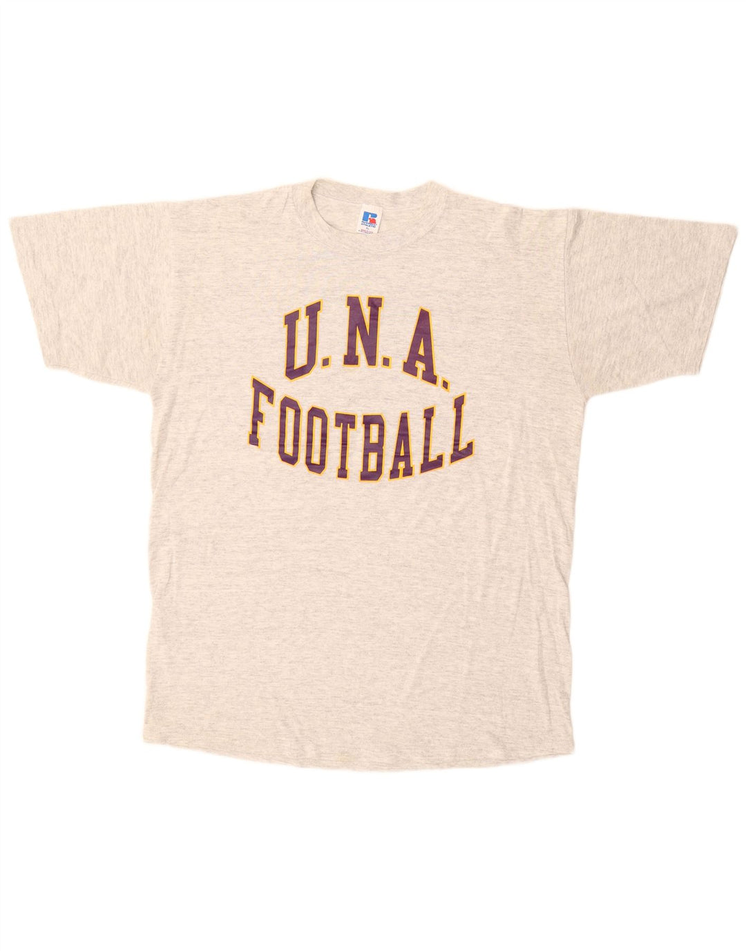 RUSSELL ATHLETIC Herre grafisk T-shirt Top XL Grå Bomuld