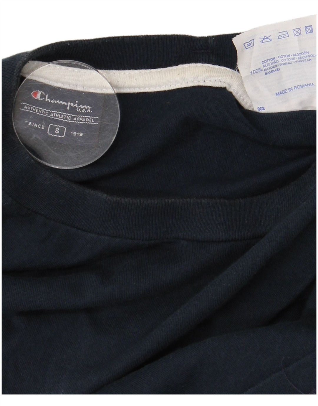 CHAMPION Grafisk T-shirt til mænd, lille marineblå bomuld