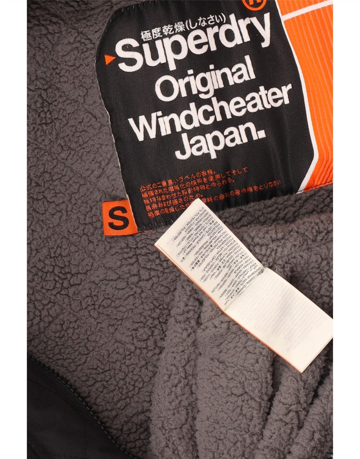 Superdry Windcheater hættejakke til mænd UK 36 Small Black