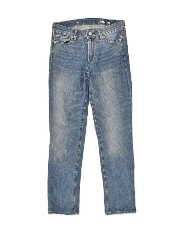 GAP Womens Slim Jeans W26 L28 Blue Cotton | Vintage Gap | Thrift | Second-Hand Gap | Used Clothing | Messina Hembry 