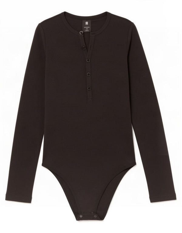 G-Star Dame Langærmet Jumpsuit UK 6 XS Sort Bomuld