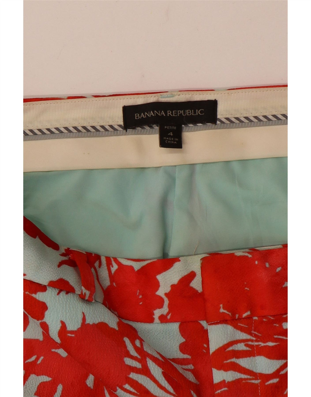 BANANA REPUBLIK Petite cropped bukser til kvinder US 4 Small W32 L25 Rød