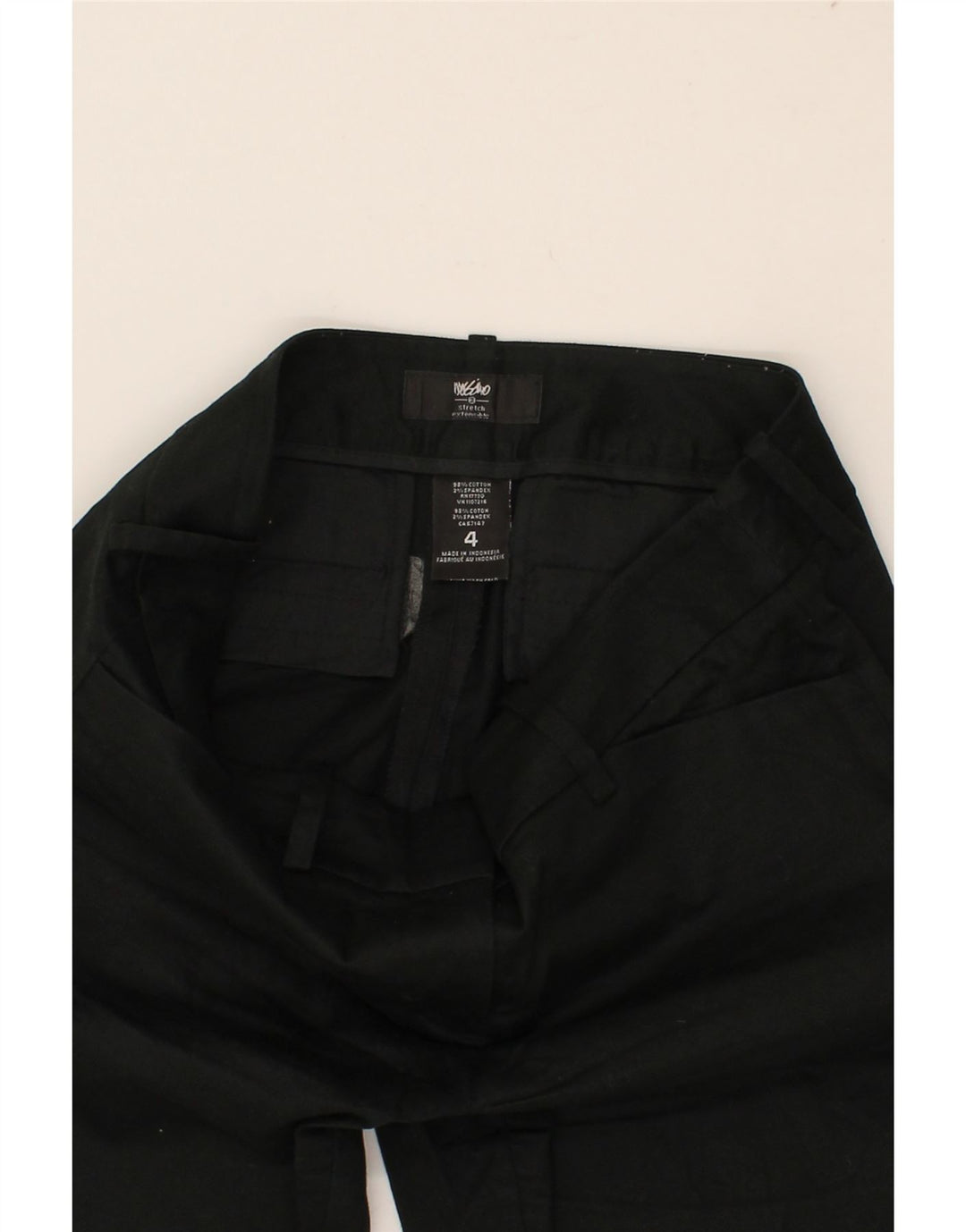 MOSSIMO Womens Casual Shorts US 4 Small W30  Black Cotton Vintage Mossimo and Second-Hand Mossimo from Messina Hembry 