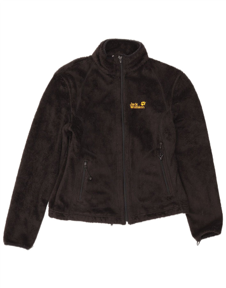 Jack Wolfskin Dame Fleecejakke UK 10 Small Black Polyester