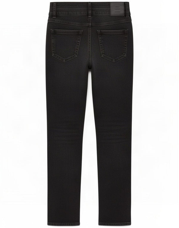 M&Co Dame Slim Jeans UK 10 Small W26 L27 Black Cotton