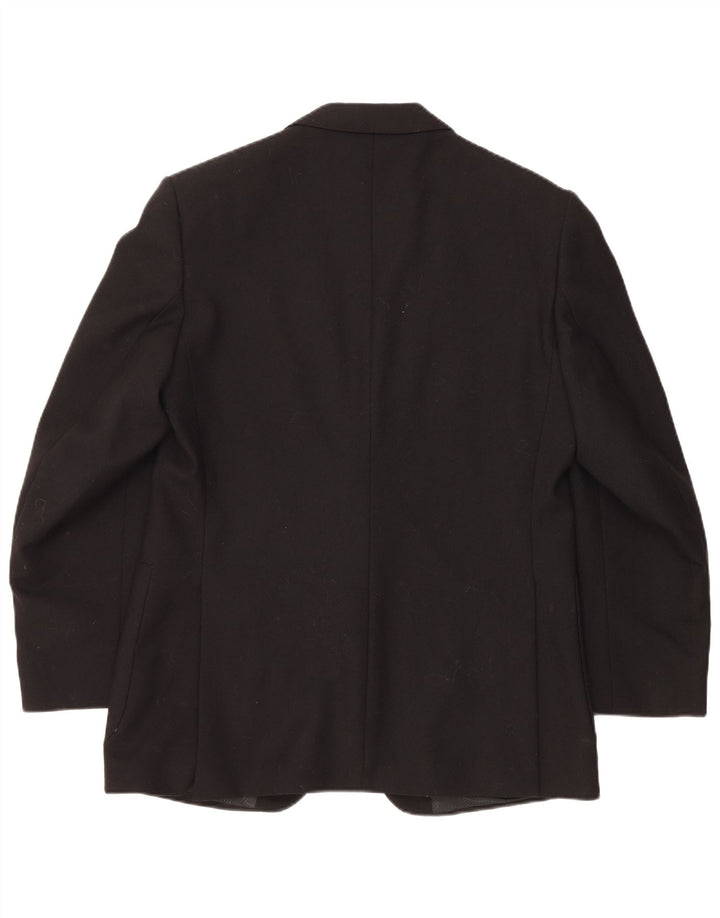 MAGEE Mens 2 Button Blazer Jacket UK 38 Medium Black