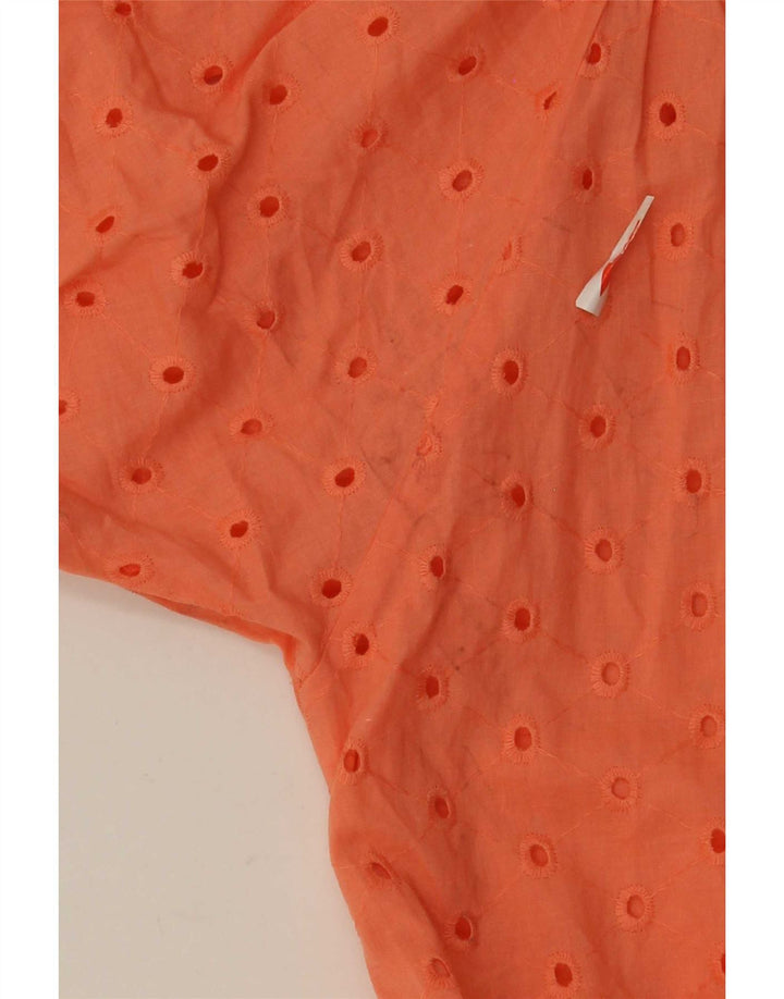 Benetton Dame teltkjole UK 14 Medium Orange Bomuld