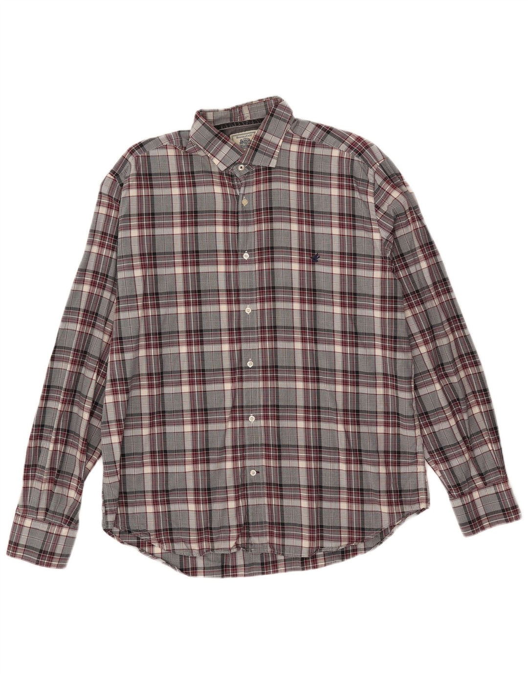 Brooksfield herreskjorte str. 43 Large Grey Check