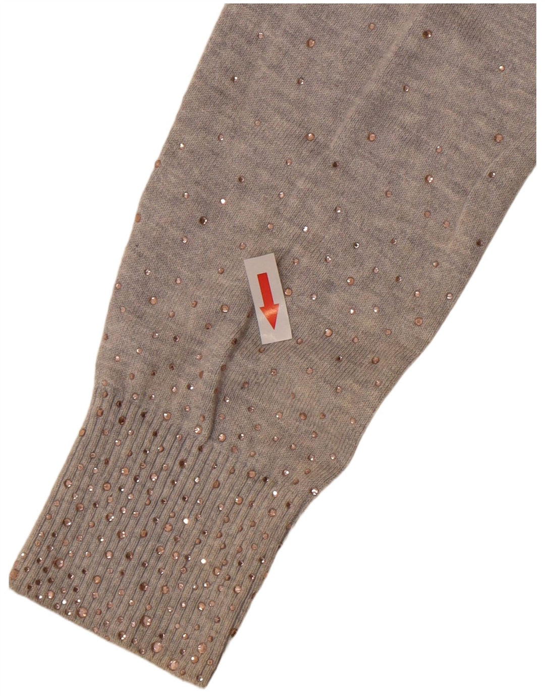 Ted Baker Dame Boat Neck Jumper Sweater Størrelse 2 Lille Grå Flecked Bomuld