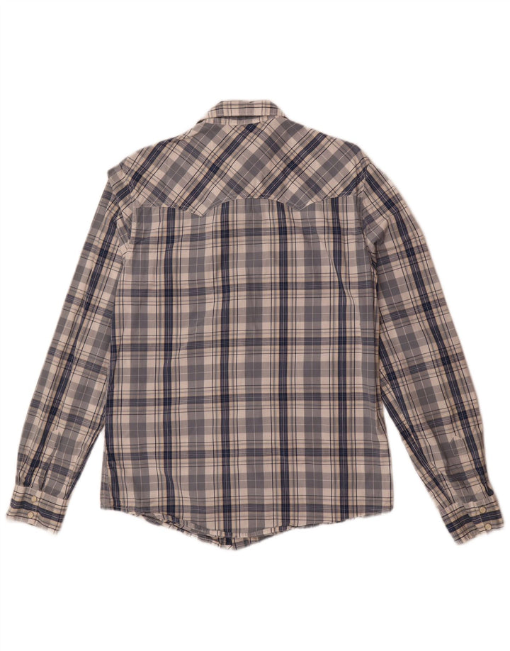 Levi's Herre Modern Fit skjorte Medium marineblå ternet bomuld