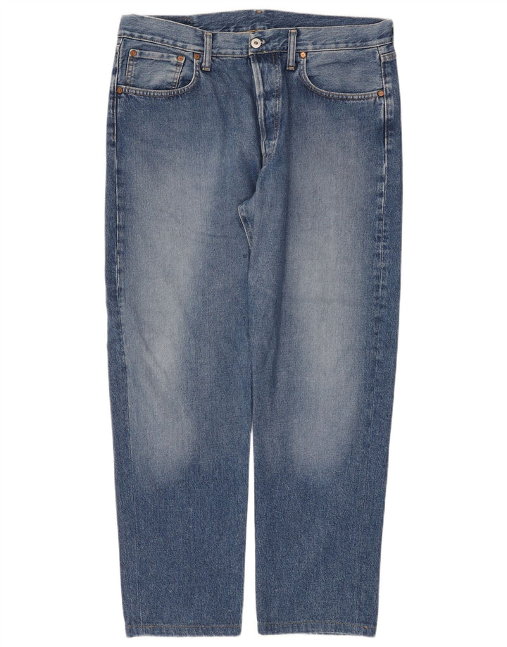 Replay Herre Straight Jeans W38 L30 Blå Bomuld