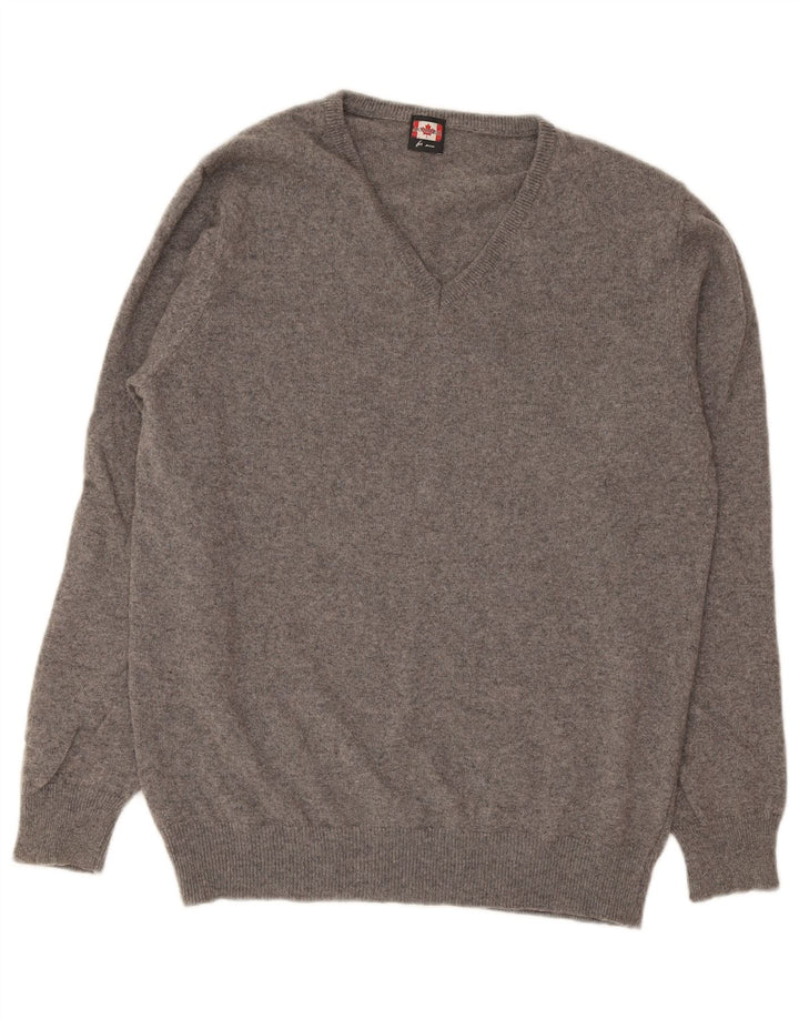 ANNAMARIA Herre V-hals sweater XL Grå Uld