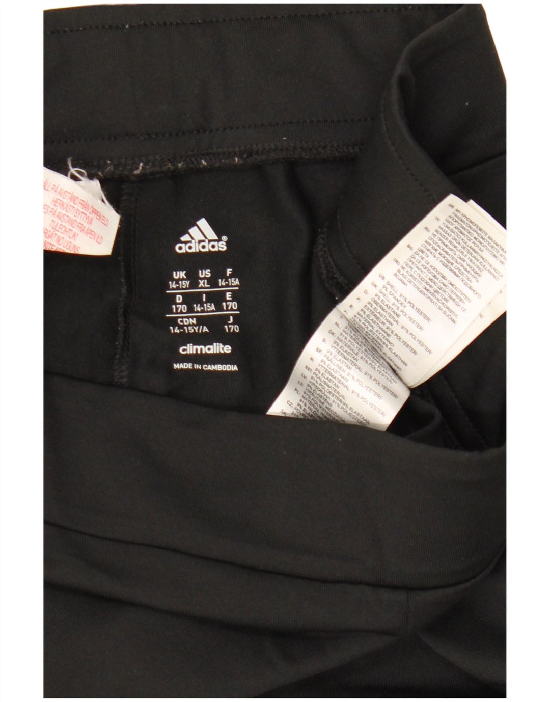 Adidas Girls Climalite Leggings 14-15 år Sort polyester