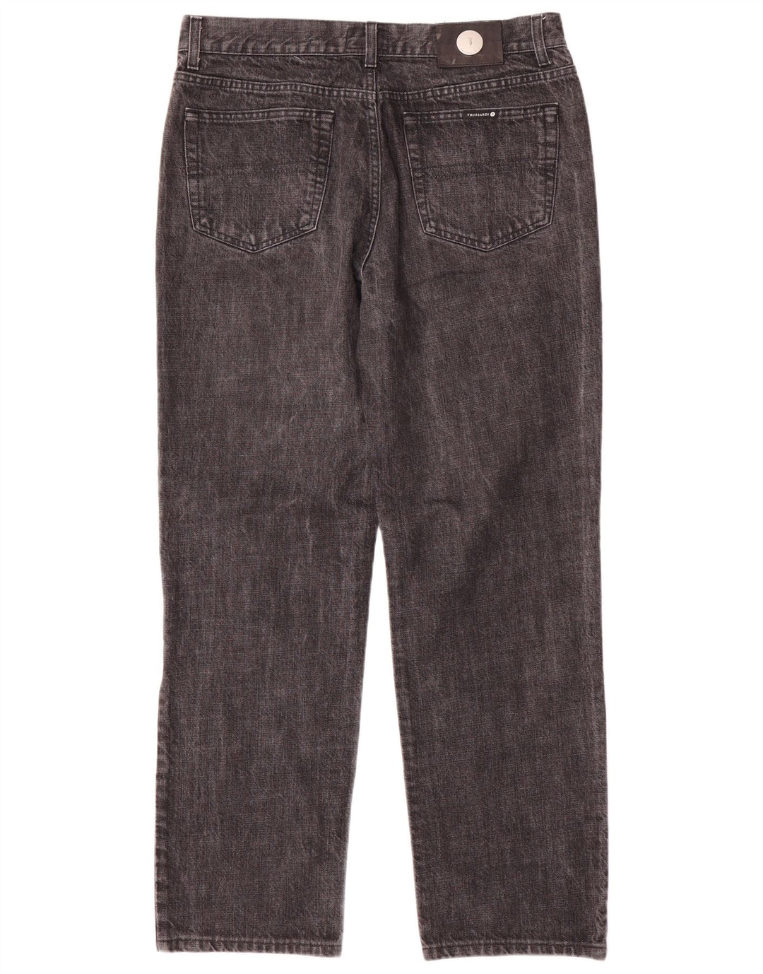 Trussardi Straight Jeans til mænd W36 L32 Grå bomuld