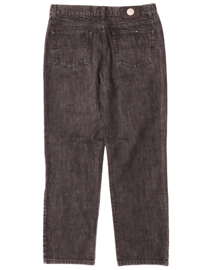 Trussardi Straight Jeans til mænd W36 L32 Grå bomuld