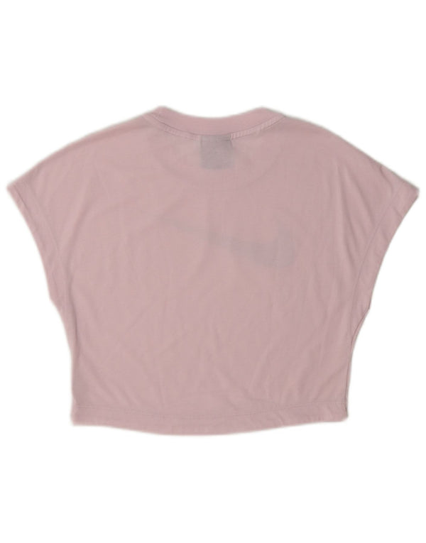 Nike Womens Crop Graphic T-Shirt Top UK 4 XS Pink