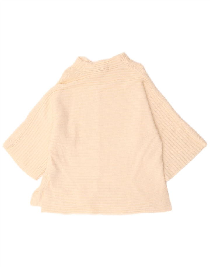 Marks & Spencer Dame Turtle Neck Jumper Sweater UK 10 Small Off White