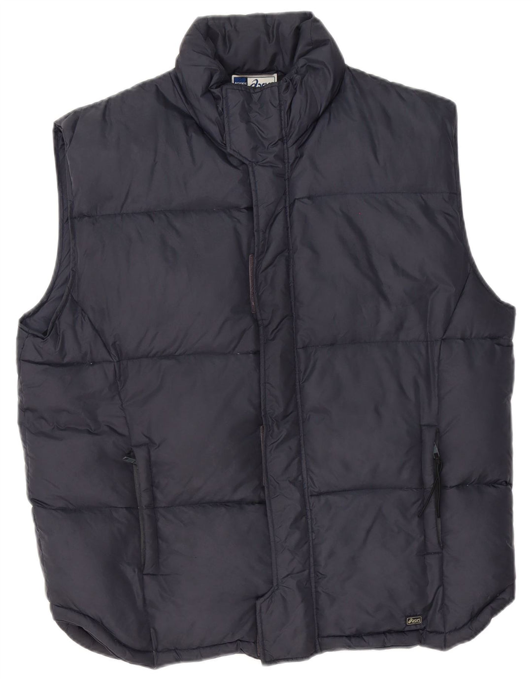 Asics Herre Polstret Gilet UK 40 Large Navy Blue Nylon