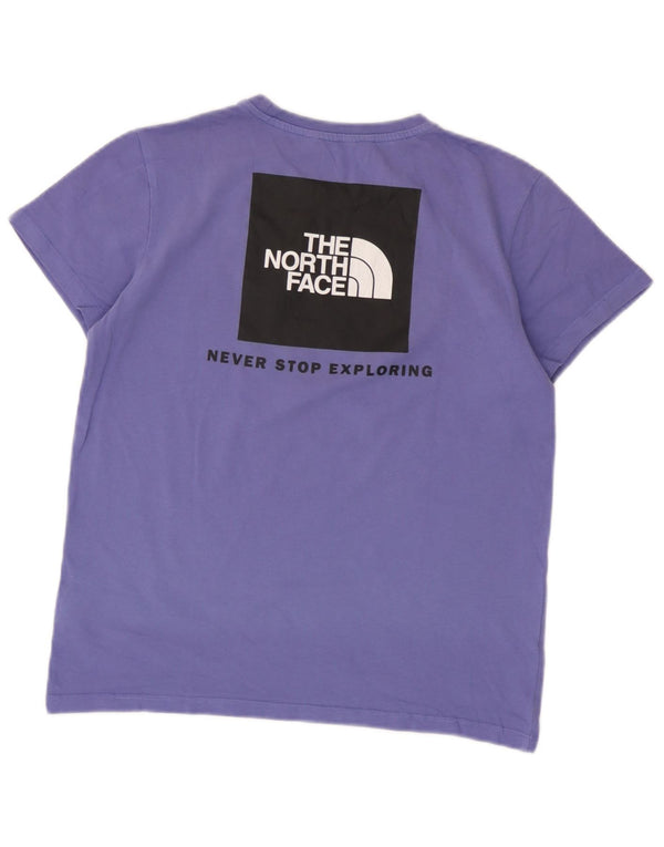 The North Face Boys Grafisk T-Shirt Top 14-15 år XL Lilla Bomuld