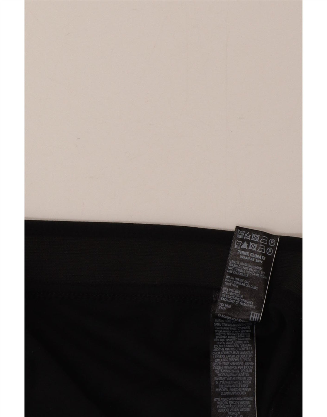 Marks & Spencer Træningsdragtsbukser til kvinder UK 20 2XL Sort Viscose