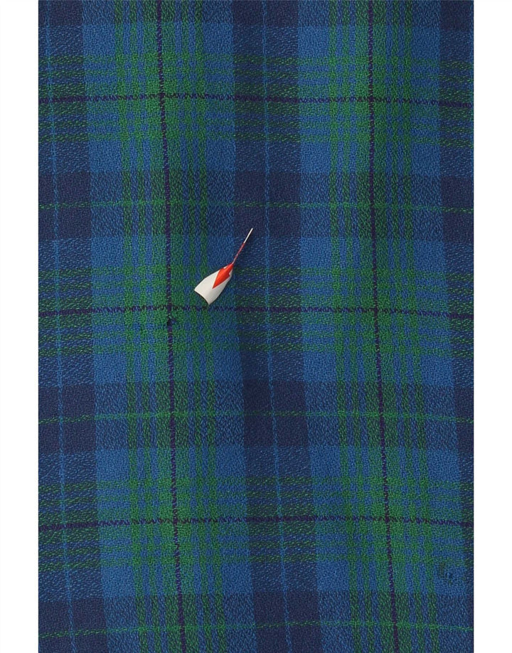 Vintage Dame Dobbeltradet Blazer Jacket UK 12 Medium Green Check