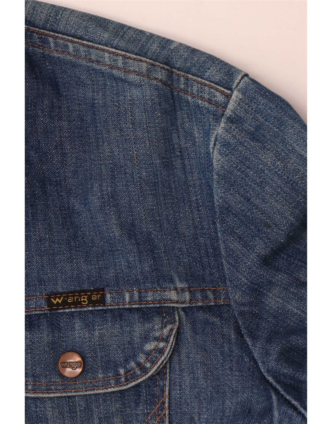Wrangler Denimjakke til mænd UK 38 Medium Blue