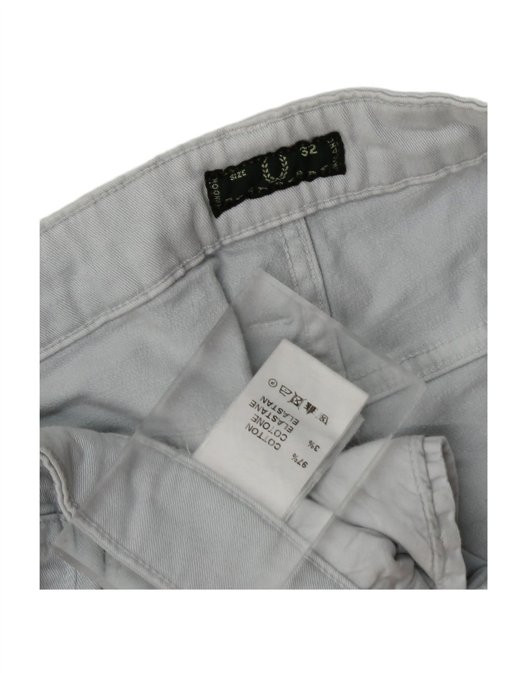 FRED PERRY Womens Slim Jeans W32 L31 Blue Cotton
