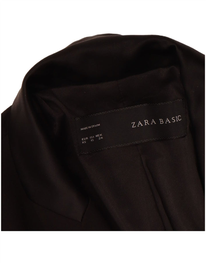 Zara Dame Blazer Jacket UK 6 XS Sort