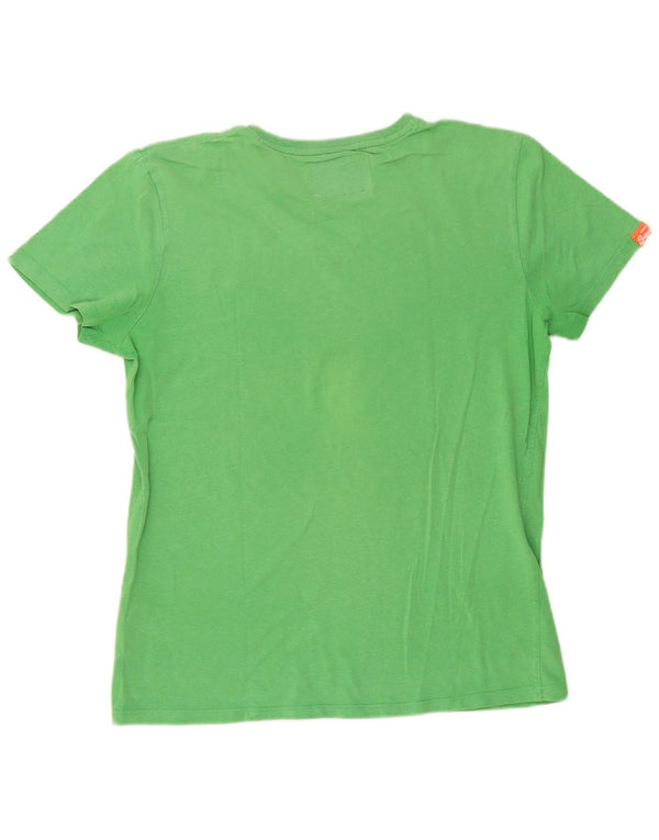 Superdry T-shirt top til mænd Stor grøn bomuld