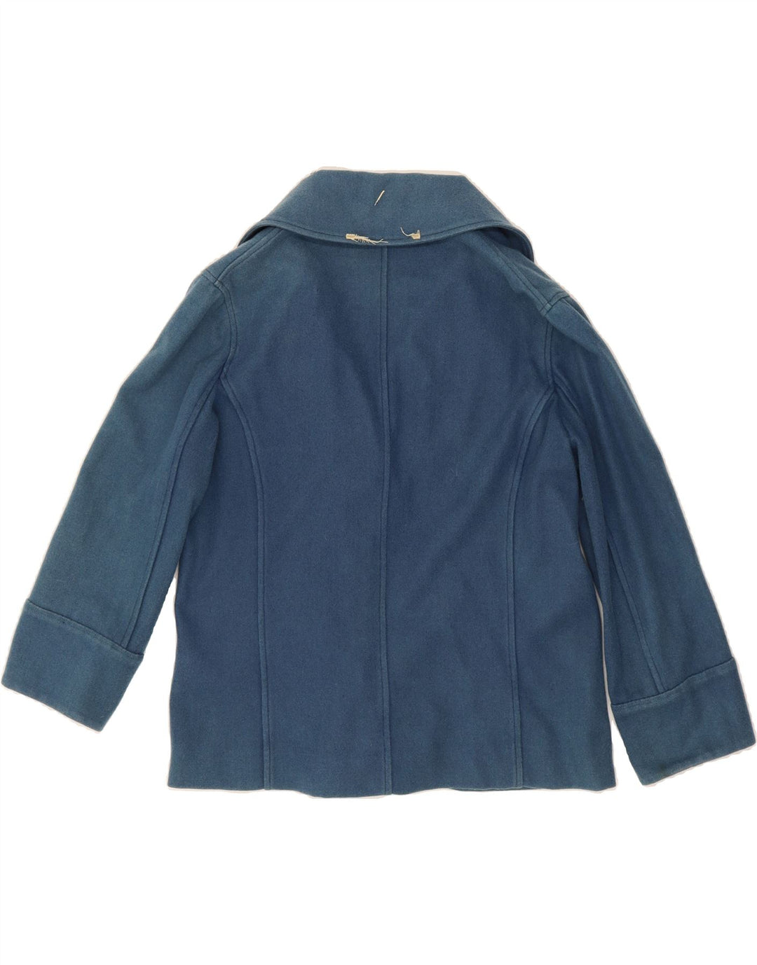 TRUSSARDI Womens Double Breasted Coat IT 42 Medium Blue Vintage Trussardi and Second-Hand Trussardi from Messina Hembry 