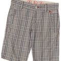 ROY ROGERS Chino-shorts til drenge 11-12 år W26 blå ternet bomuld