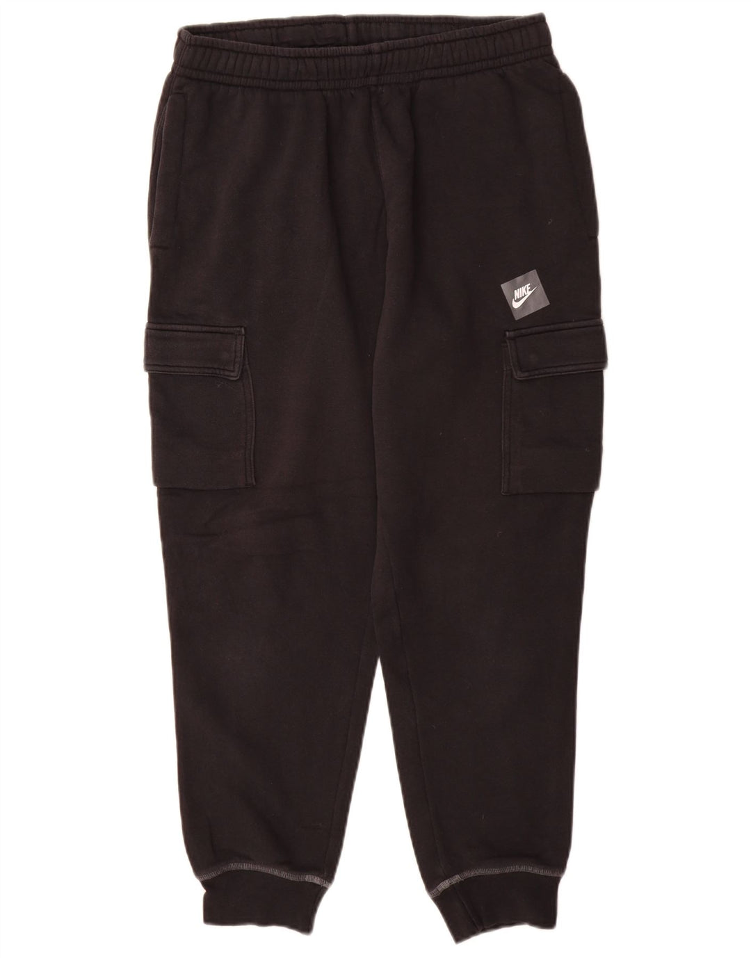 Nike Herre Cargo Graphic Træningsdragt Bukser Joggers Medium Sort Bomuld