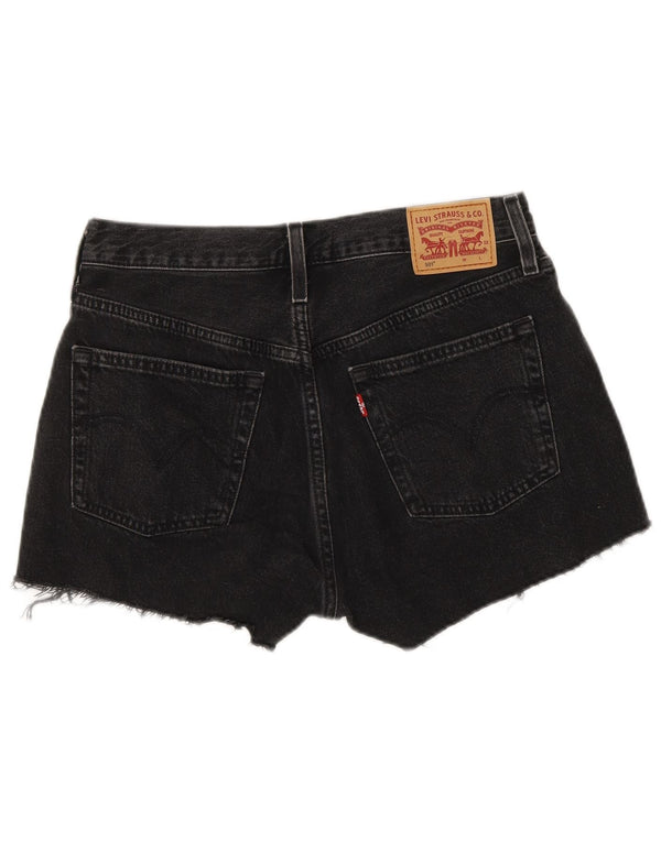 Levi's Womens 501 højtaljede denimshorts W28 mellemgrå