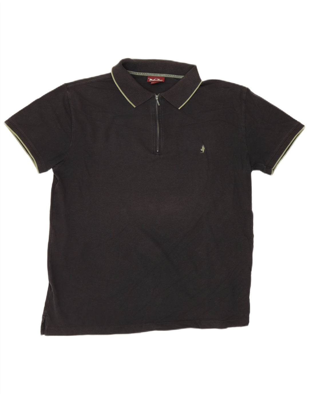 Marlboro Classics Polo Shirt til mænd 3XL Sort Bomuld